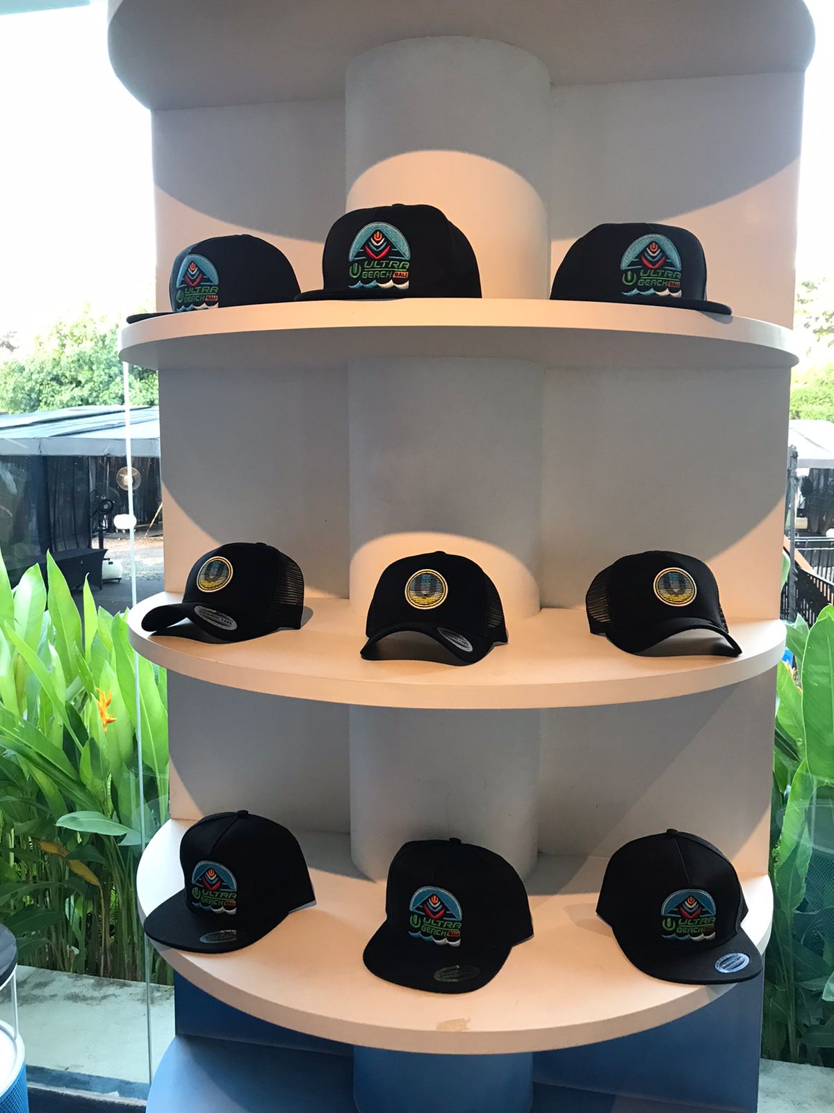 Ultra Beach Bali cap display